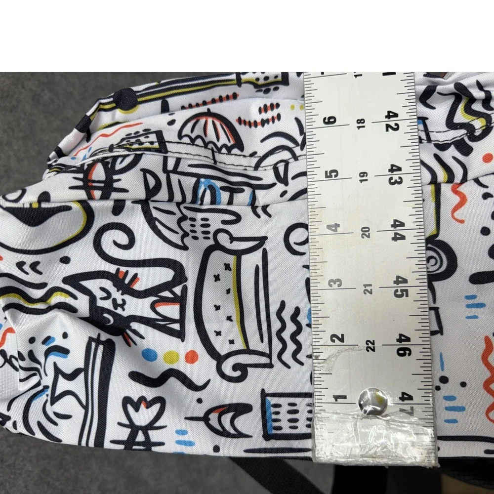 Friends TV Show Doodle Print Backpack White Multi PIVOT BP8SG6FRI NWT